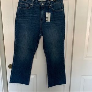 Topshop Dree Cropped Kick Flare Denim.